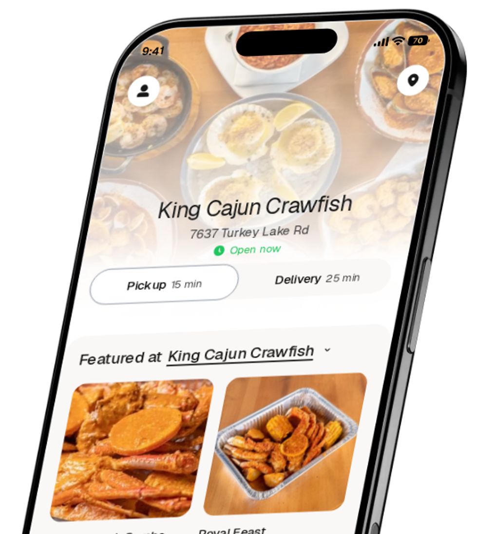 King Cajun Crawfish app preview